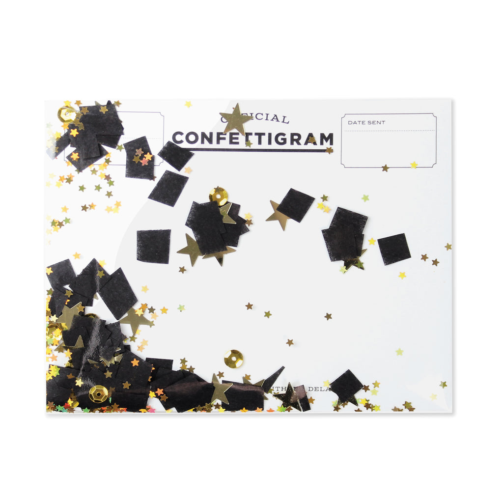 Confettigram™ - Graduate. Congratulations, Graduation, Graduation card, Confetti, Stars, Gift Card