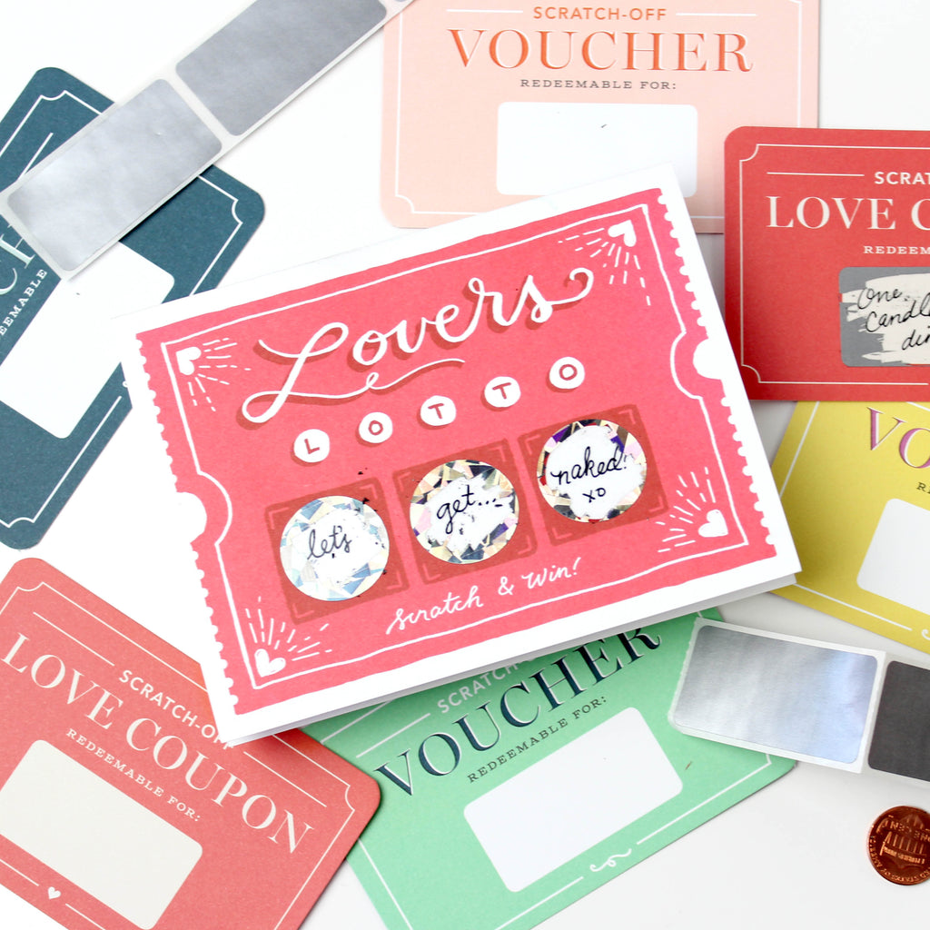 Lover's Lotto Scratch-off Card - Inklings Paperie