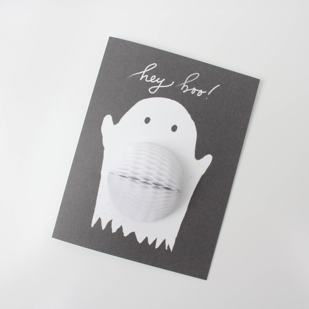 Boo Ghost Pop-up, halloween, ghost, boyfriend, girlfriend, partner, relationship, friendship card, fall, child card