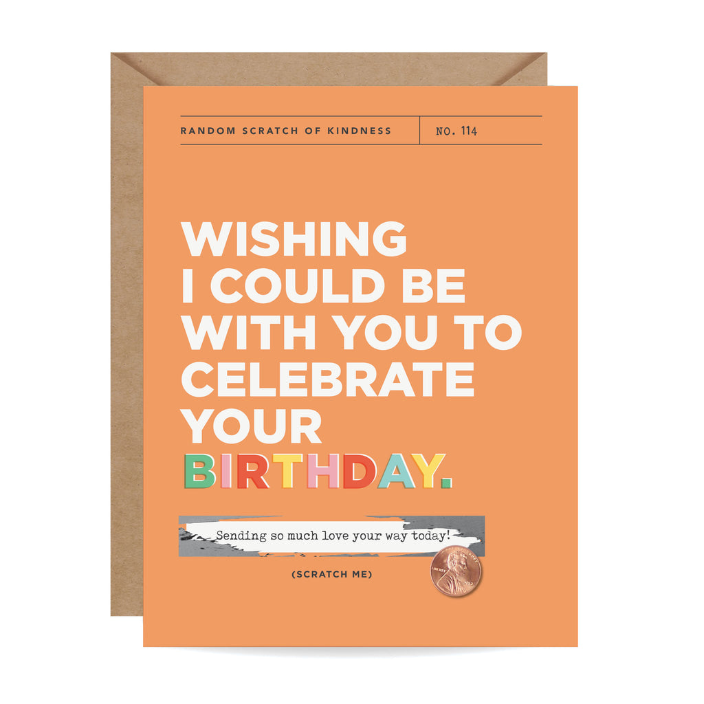 Sending Birthday Love Scratch-off Card - Inklings Paperie