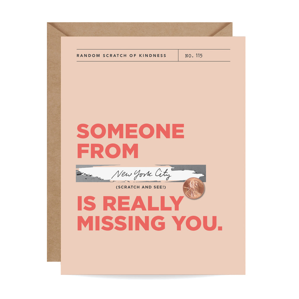 Missing You Scratch-off Card - Inklings Paperie