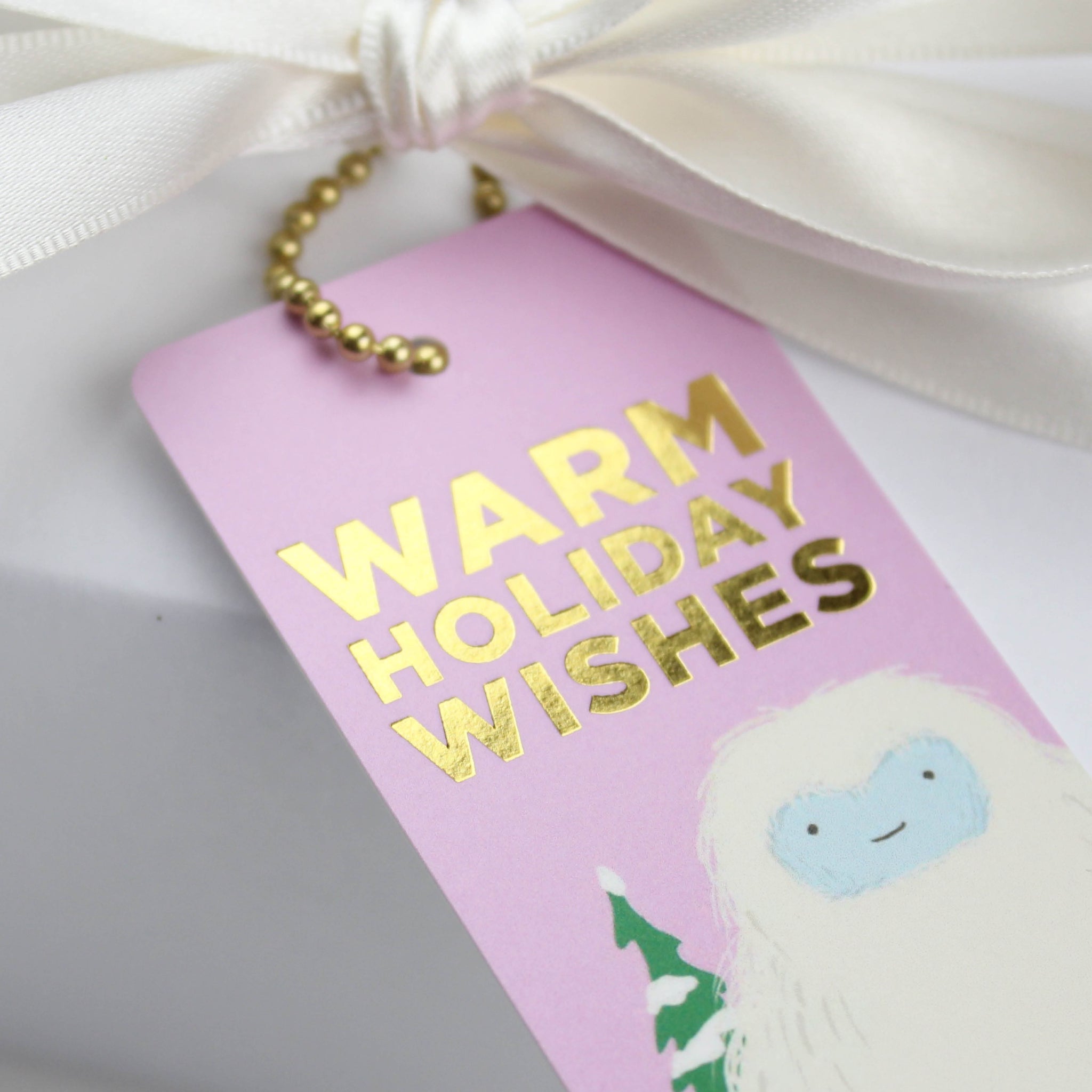 Holiday Gift Tag Yeti – Inklings Paperie - Main Image