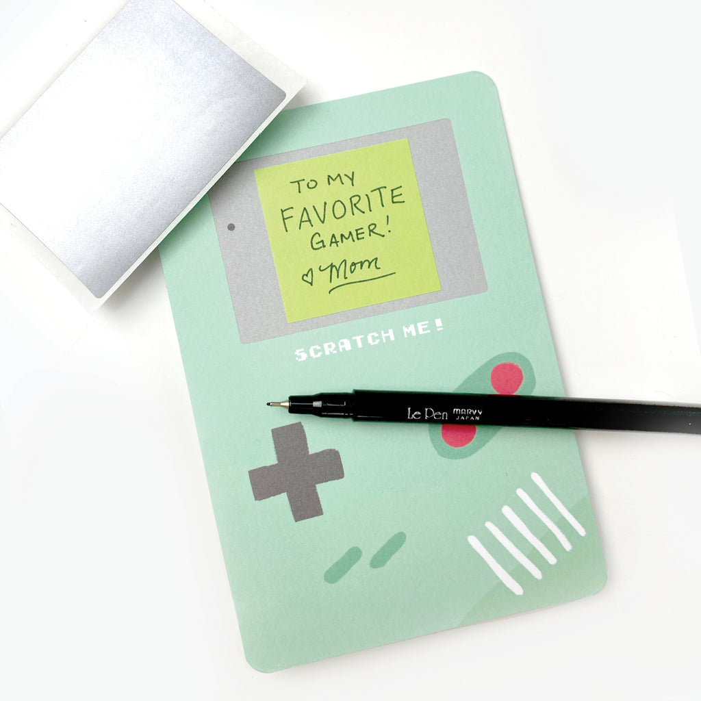 Scratch-off Gamer Valentines - Inklings Paperie