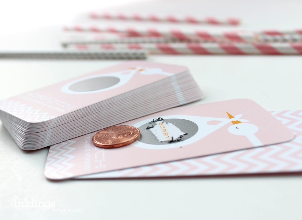 Pink Stork Scratch-off Game - Inklings Paperie