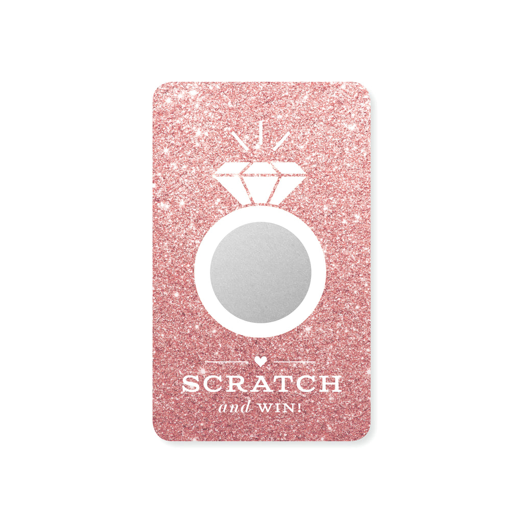 Bridal Scratch-off Game - Rose Gold Glitter - Inklings Paperie