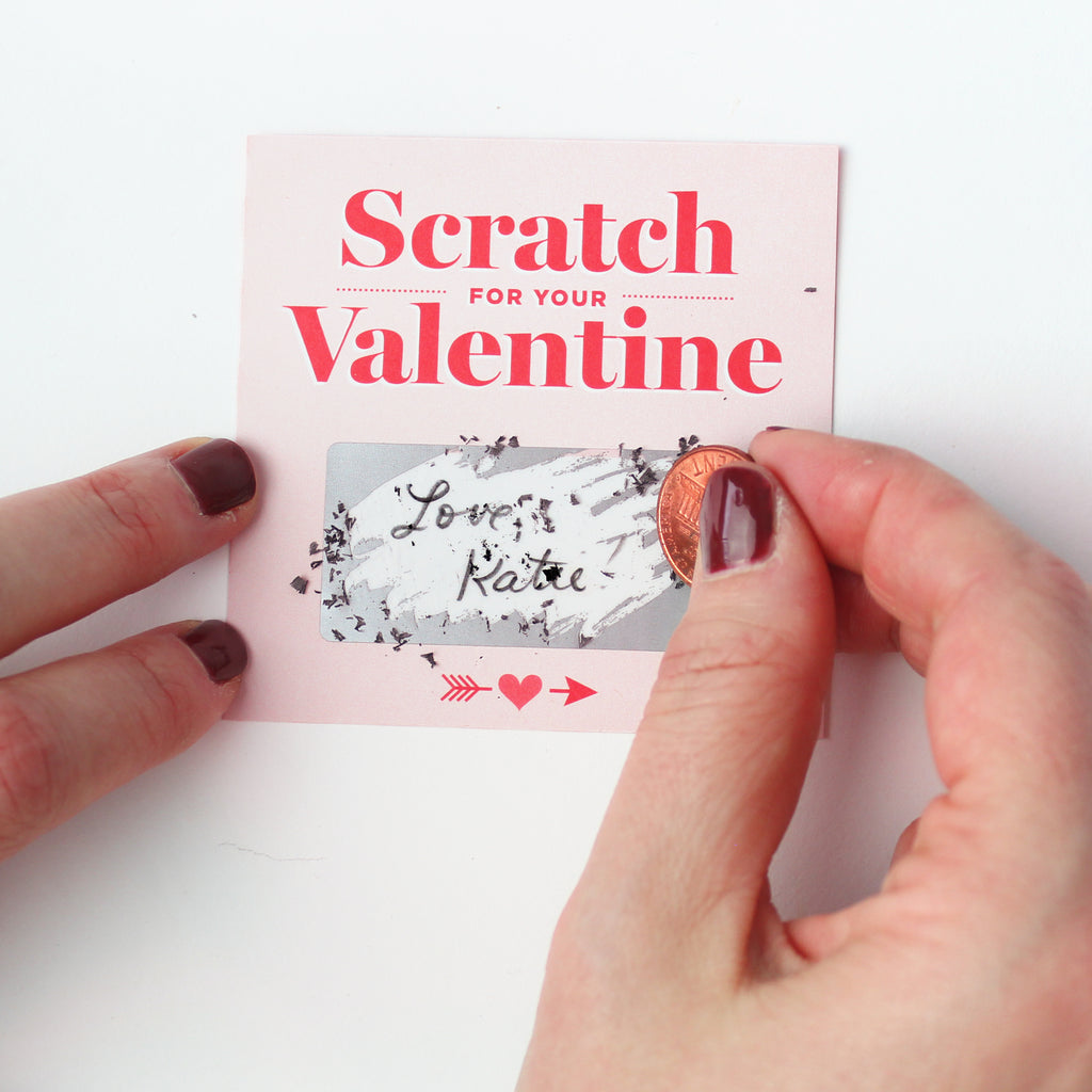 Scratch-off Valentines - Mint - Inklings Paperie