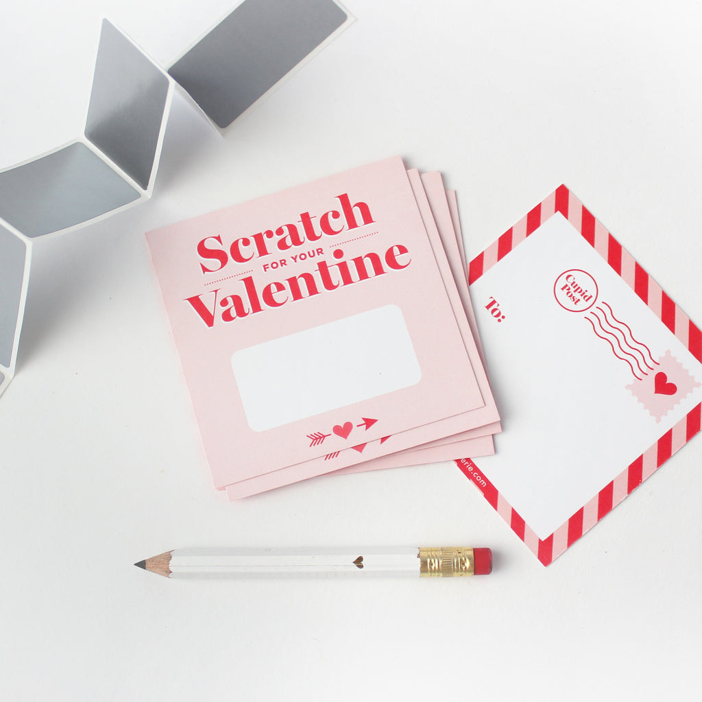Scratch-off Valentines - Pink - Inklings Paperie