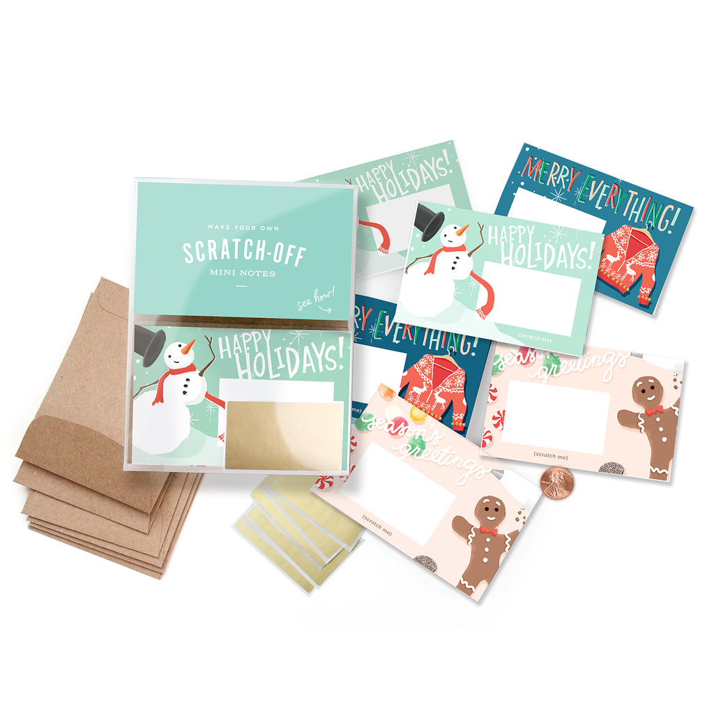 Holiday Scratch-off Mini Notes - Inklings Paperie