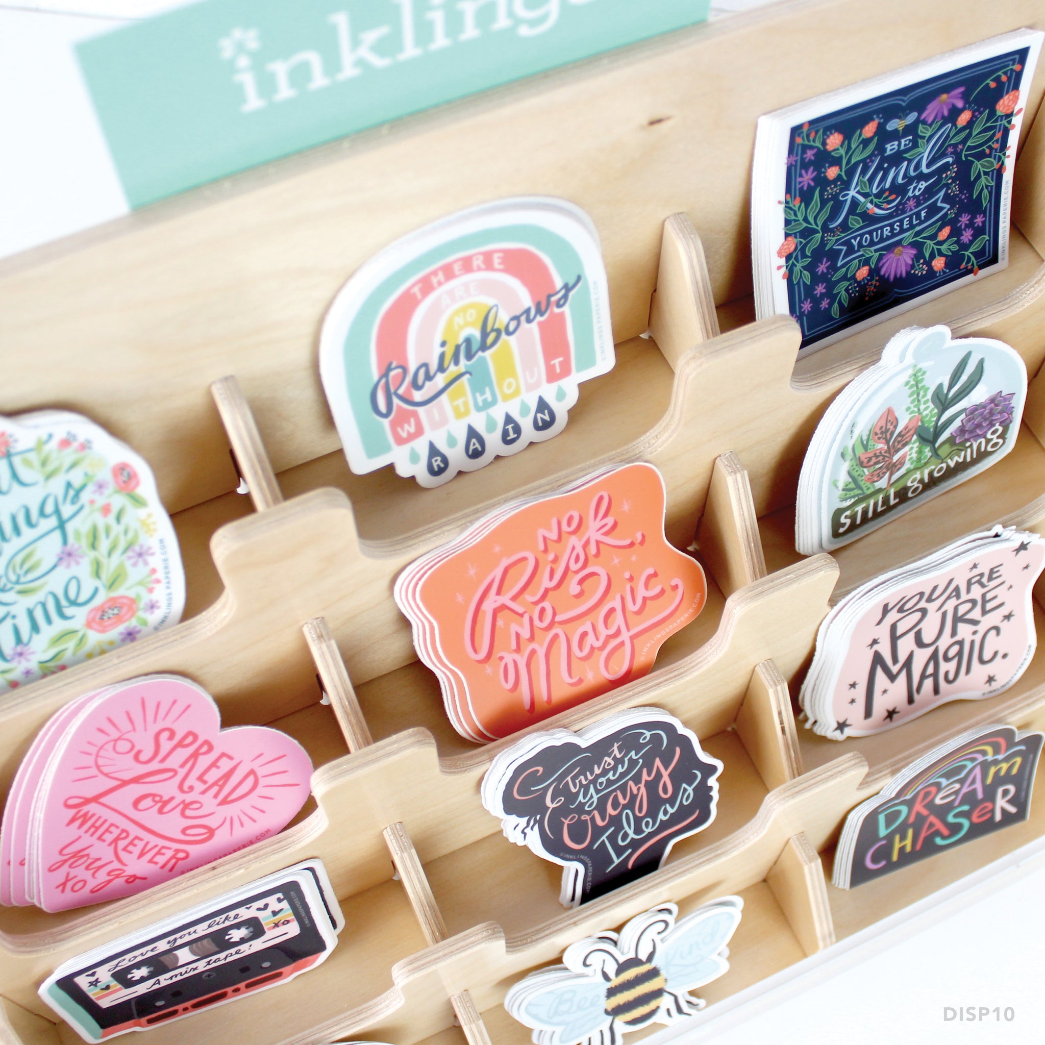 Display - Vinyl Sticker Assortment 1 β Inklings Paperie