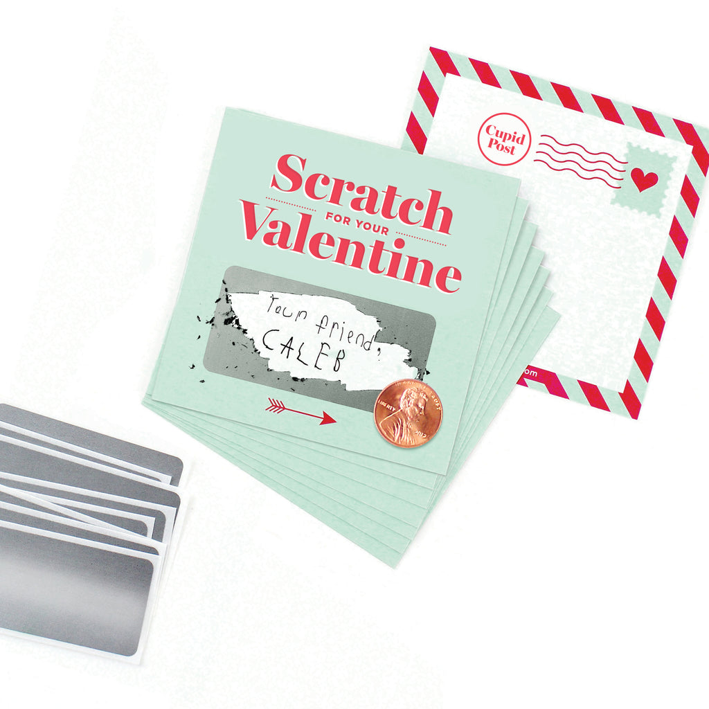 Scratch-off Valentines - Mint - Inklings Paperie